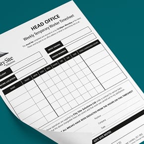 Weekly Temporary Worker Timesheet